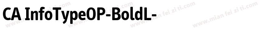 CA InfoTypeOP-BoldL字体转换